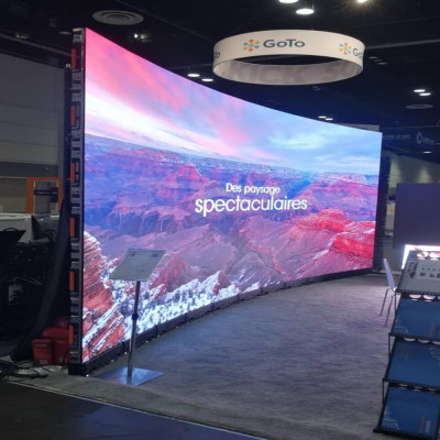 Curved LED Video Wall Superior Quality Sleek LED Video Wall Rental